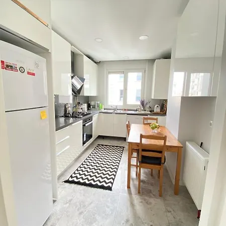 New Building Lovely Modern Apt With 90mbs Fiber Internet 5min Walking To Bagdat Street Apartment